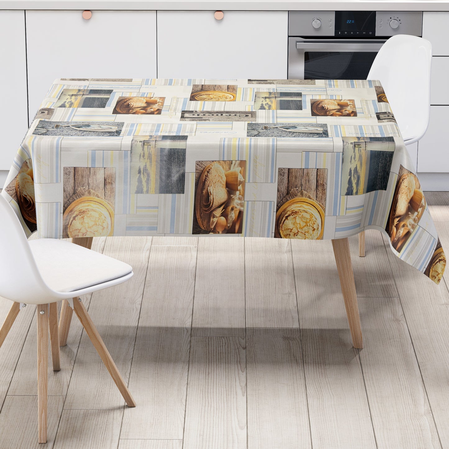 Wachstuch Tischdecke Creperie