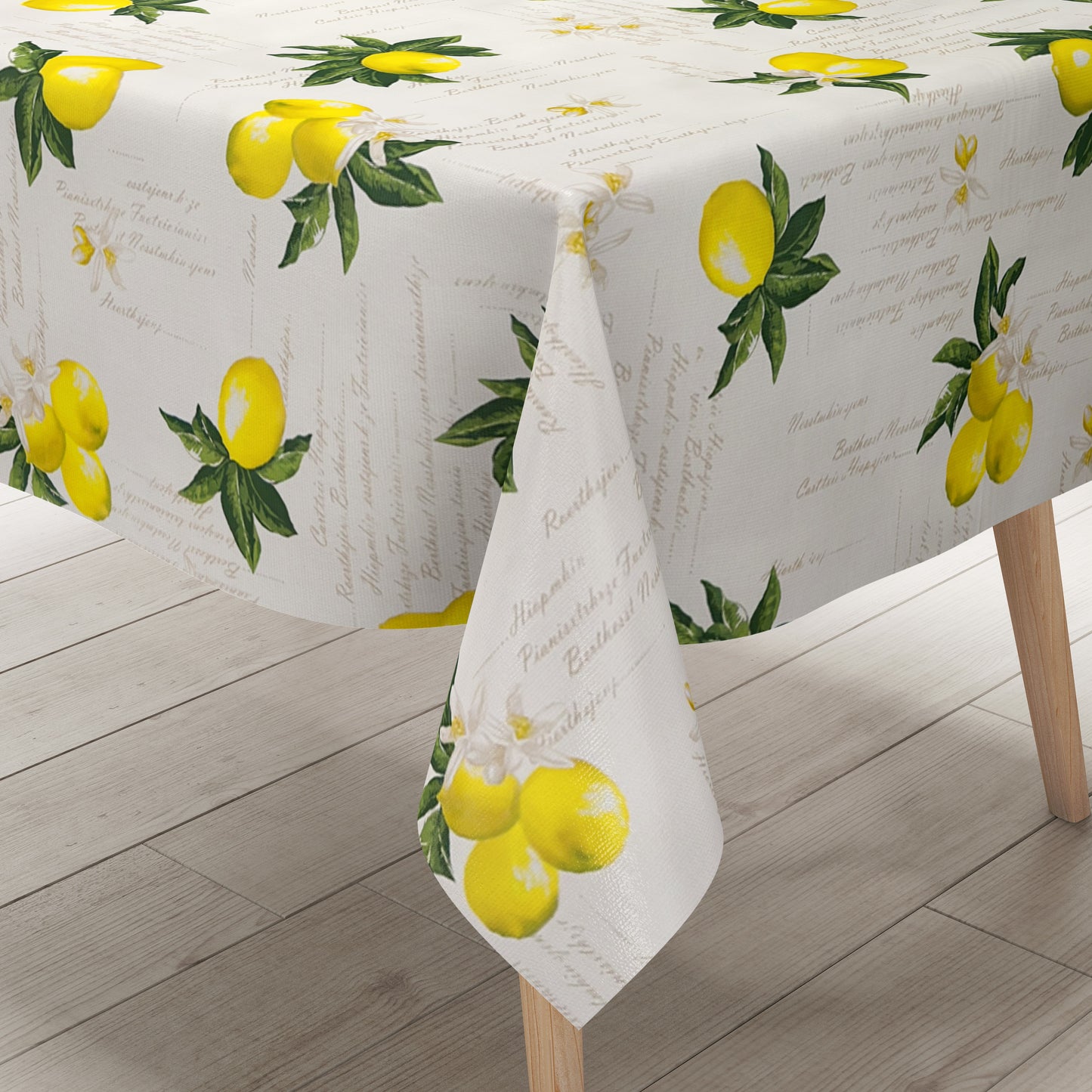 Wachstuch Tischdecke Zitronen