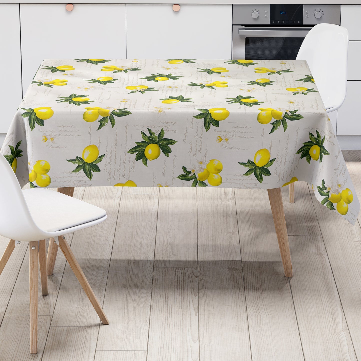 Wachstuch Tischdecke Zitronen