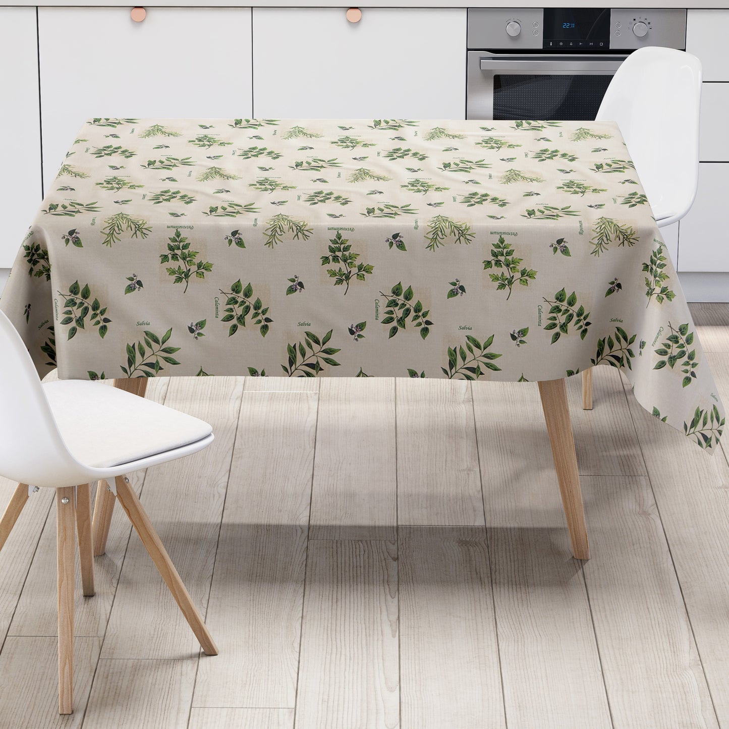 Wachstuch Tischdecke Kräuter