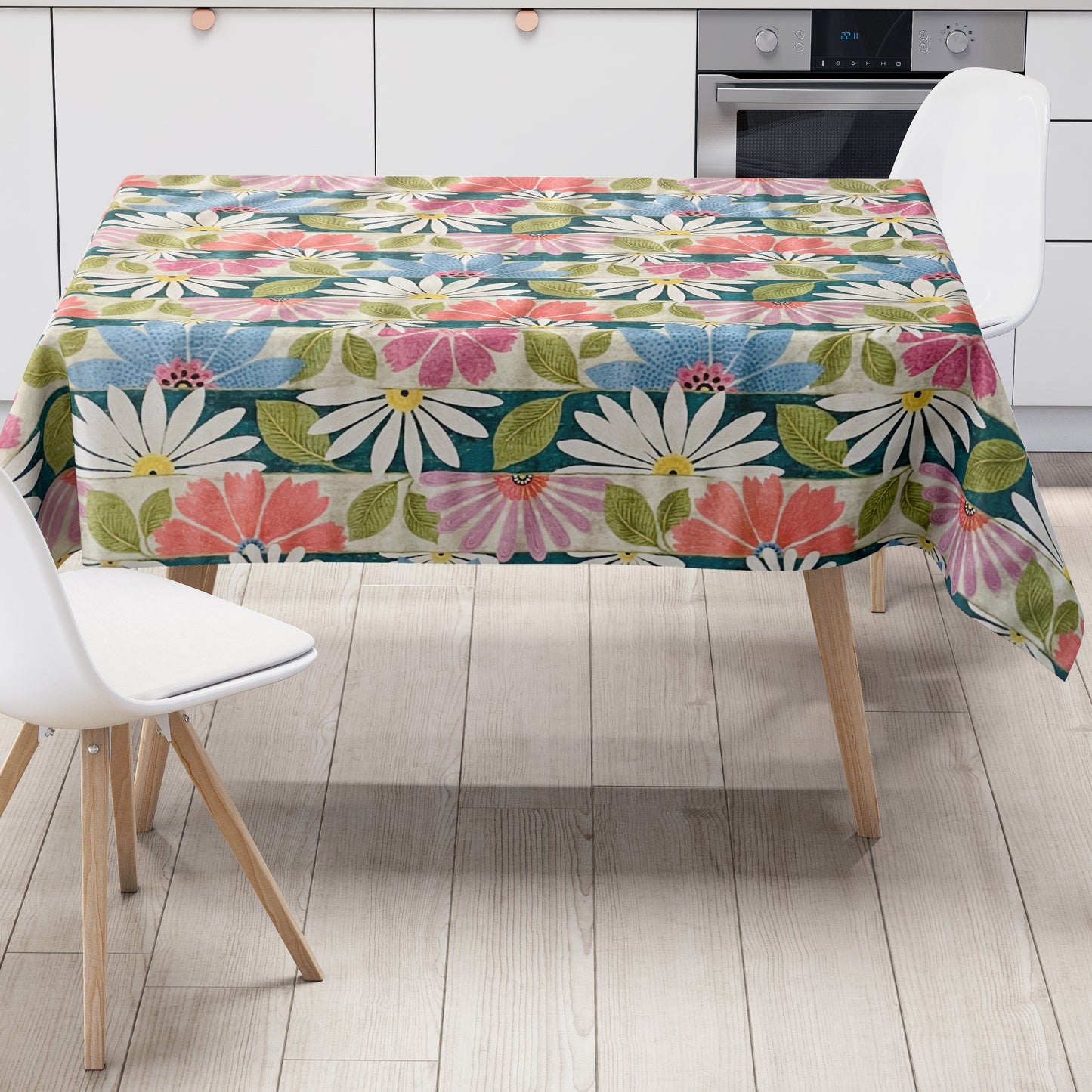 Wachstuch Tischdecke größe Blüten modern