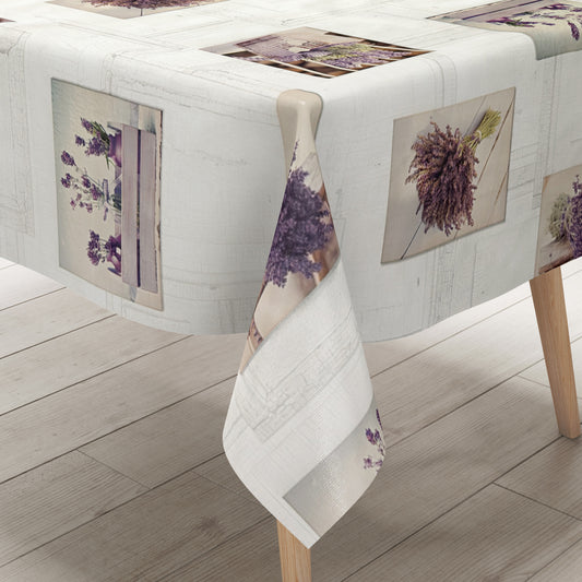 Wachstuch Tischdecke Lavendel