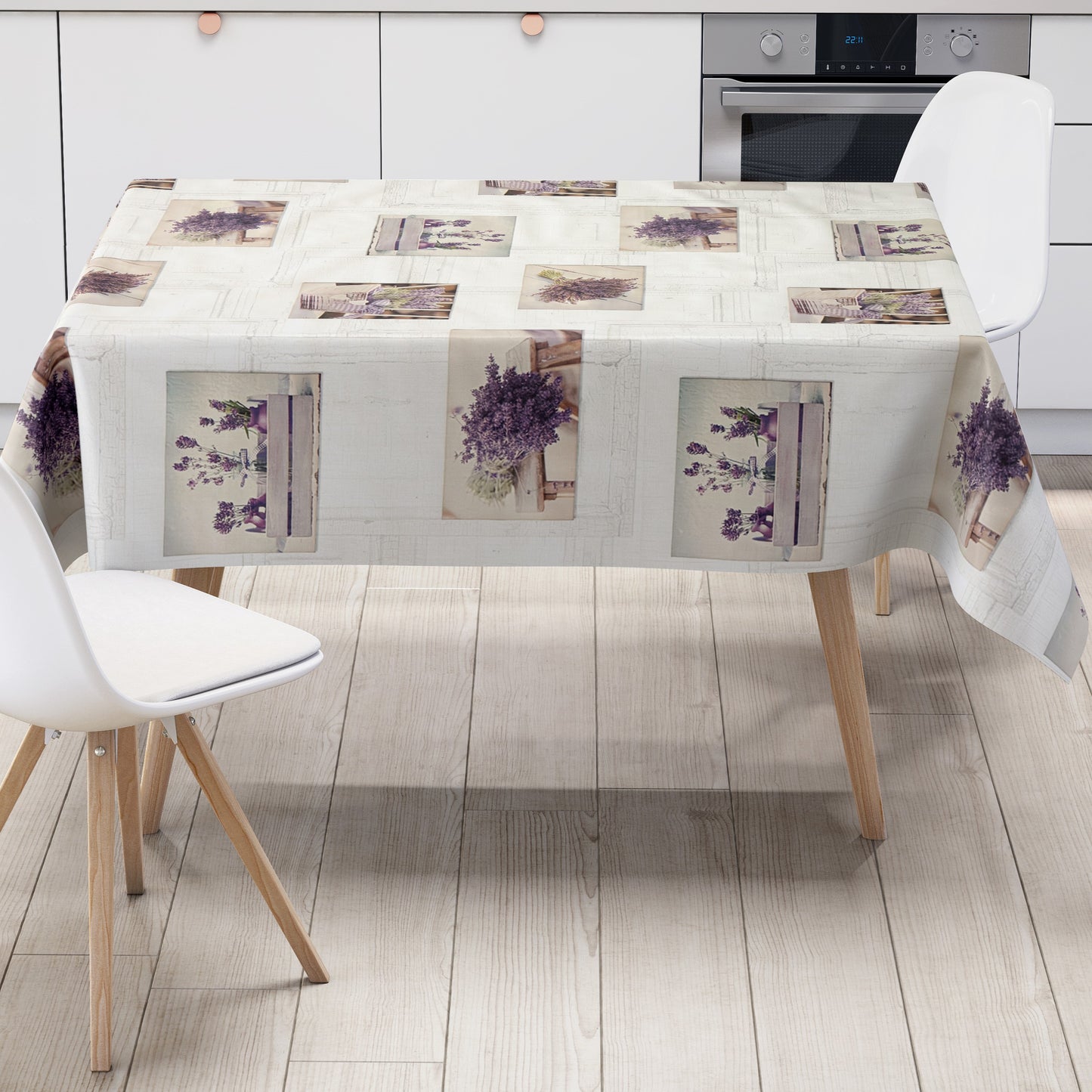 Wachstuch Tischdecke Lavendel
