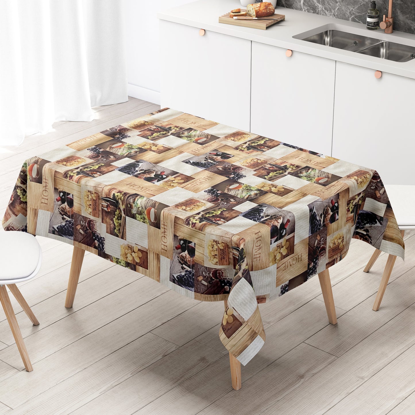Wachstuch tischdecke Weintrauben