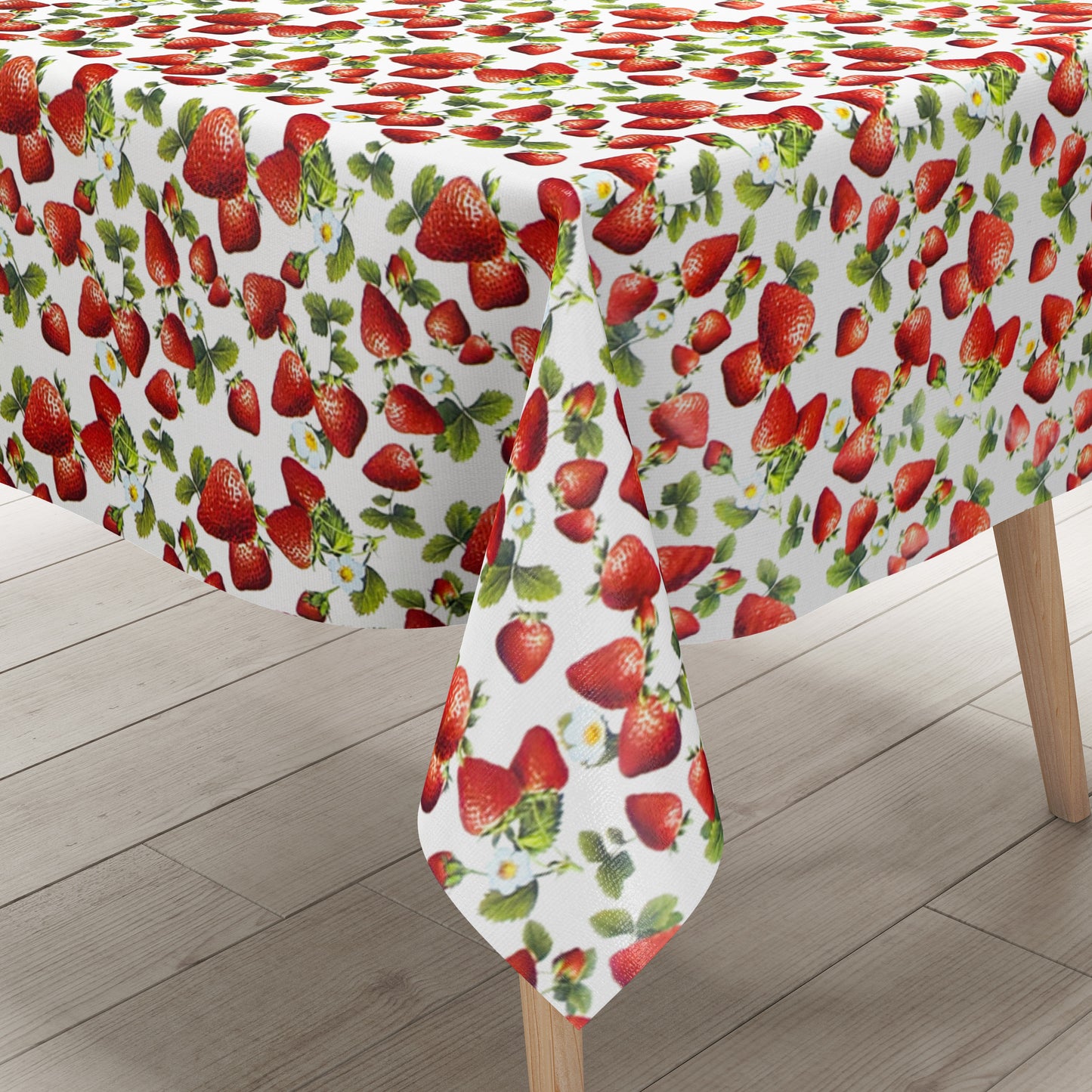 Wachstuch Tischdecke Erdbeeren