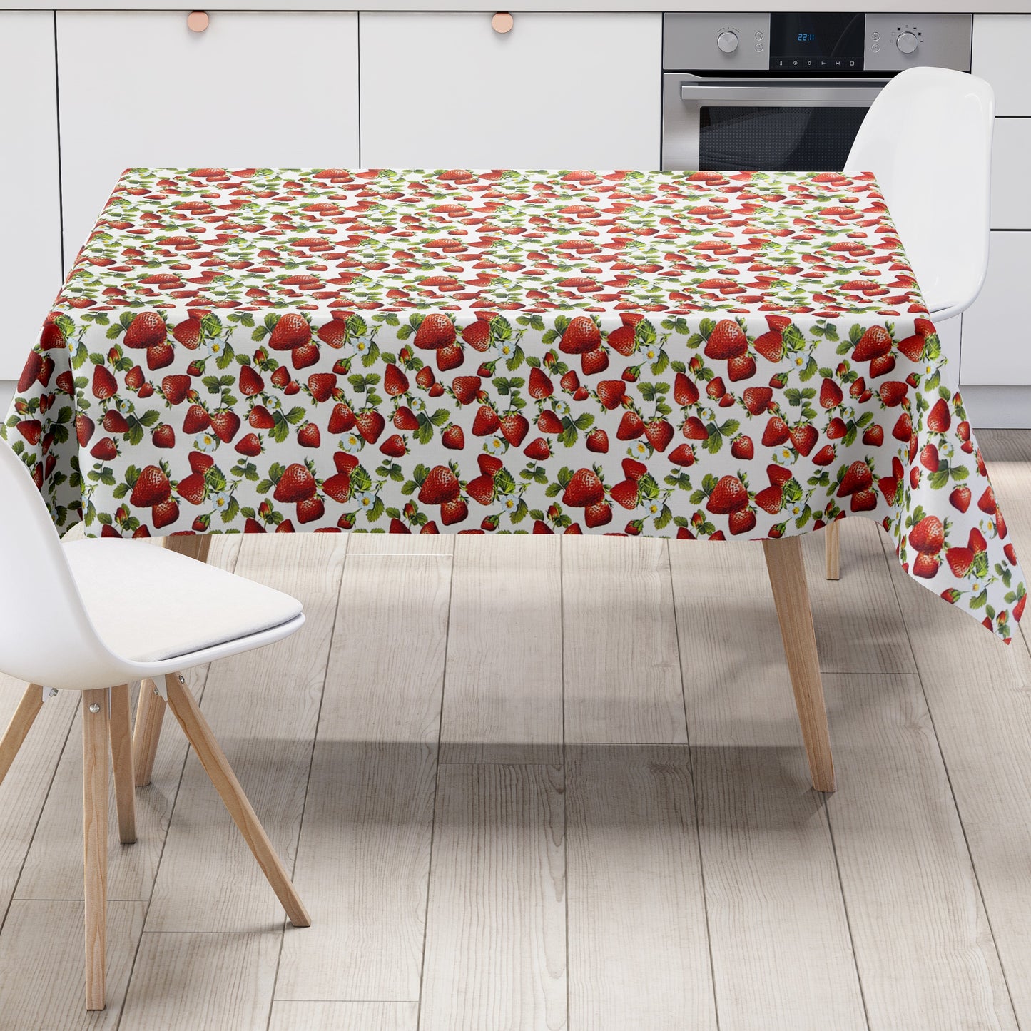 Wachstuch Tischdecke Erdbeeren