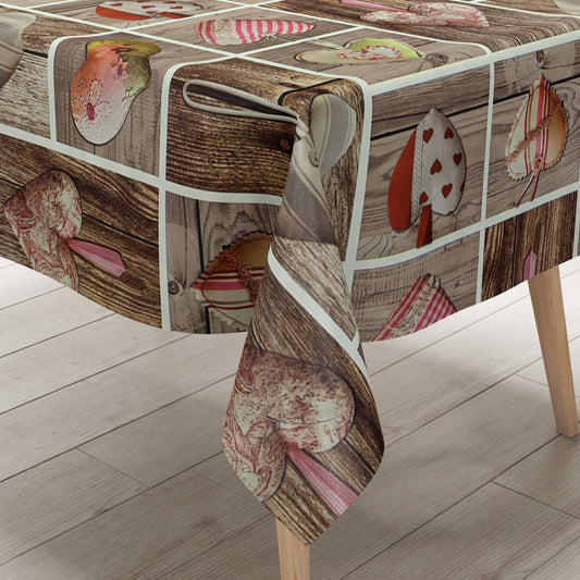 Wachstuch Tischdecke Holzdielen