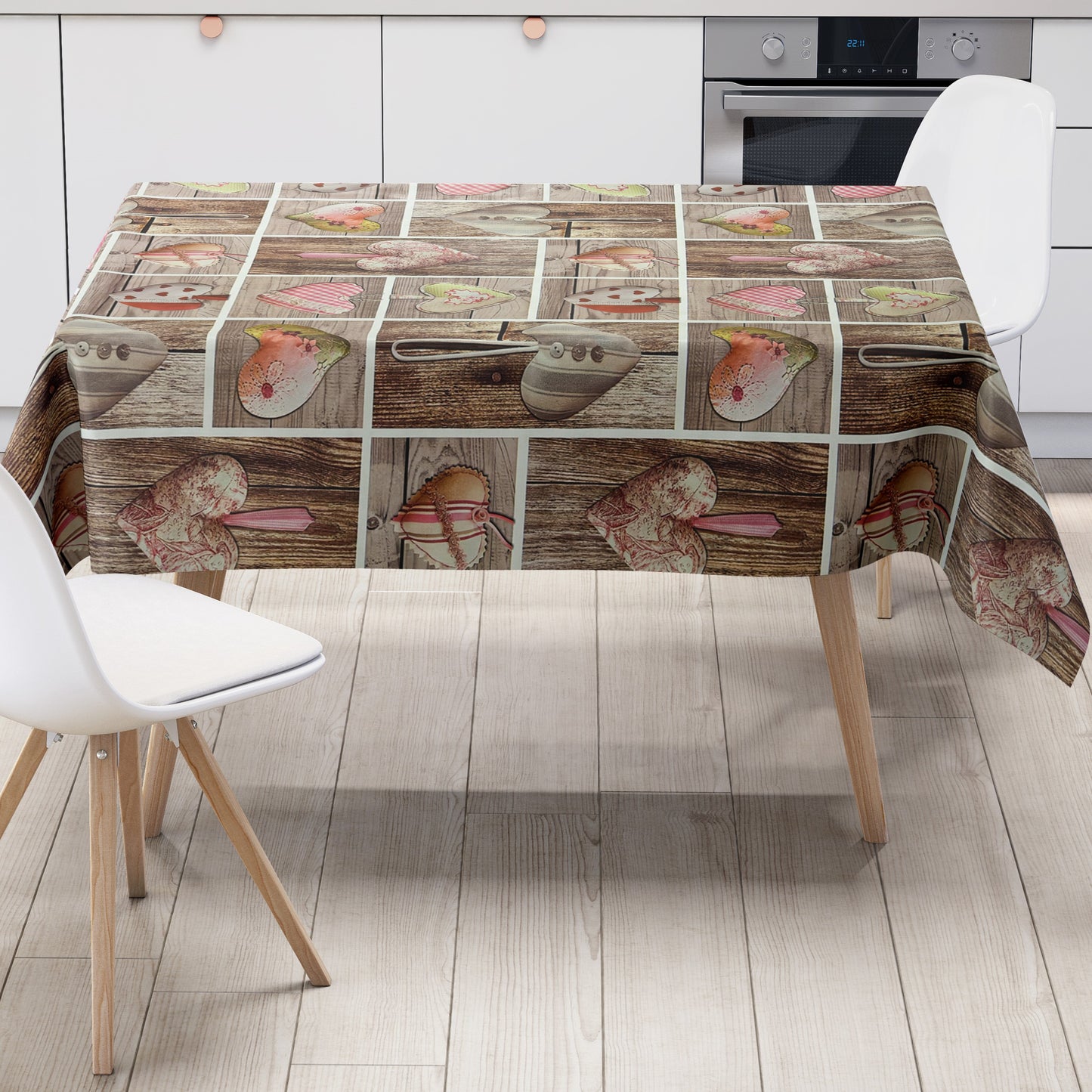Wachstuch Tischdecke Holzdielen