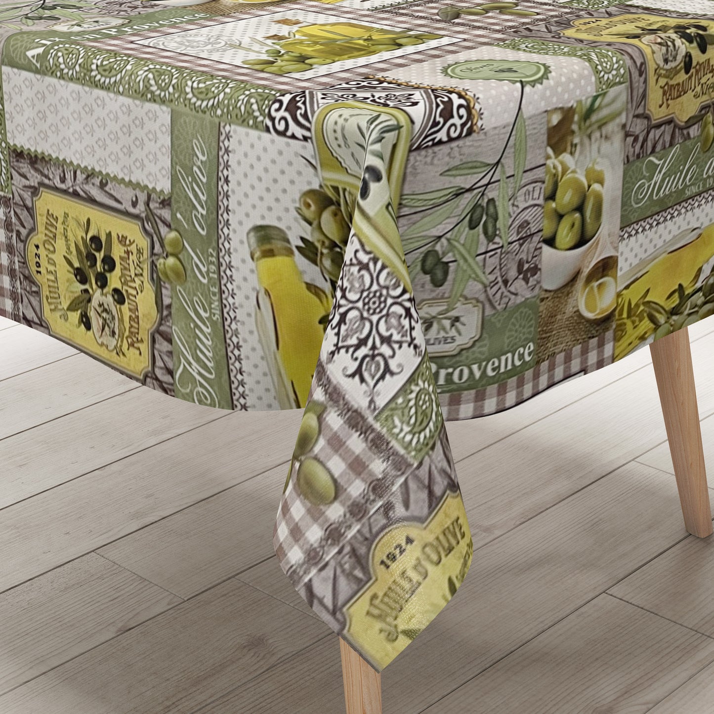 Wachstuch Tischdecke Oliven