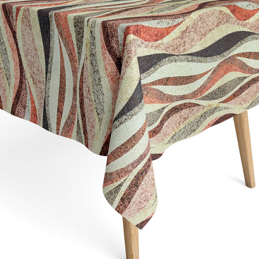 Baumwoll Tischdecke Wellen