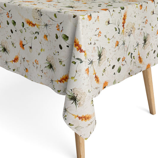 Baumwoll Tischdecke Blumen Blüten