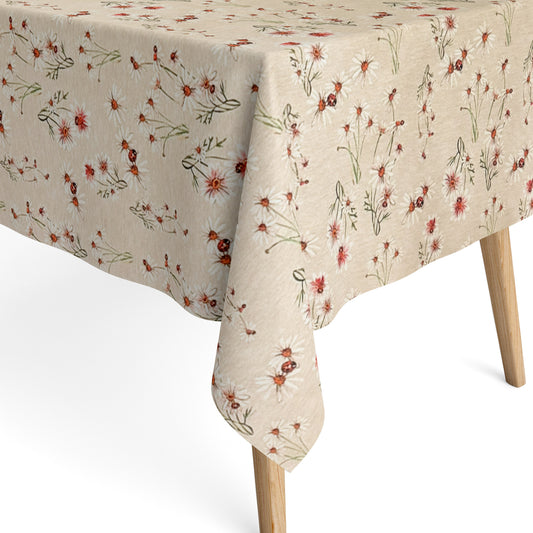 Baumwoll Tischdecke Gänseblümchen