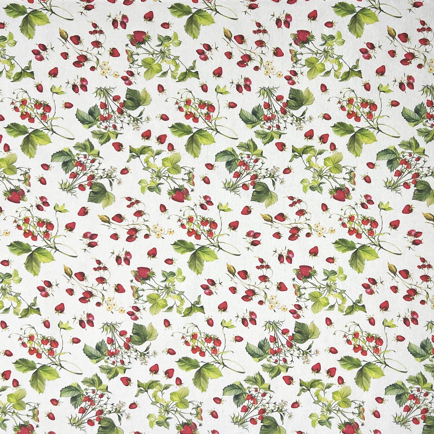 textile Tischdecke Erdbeeren