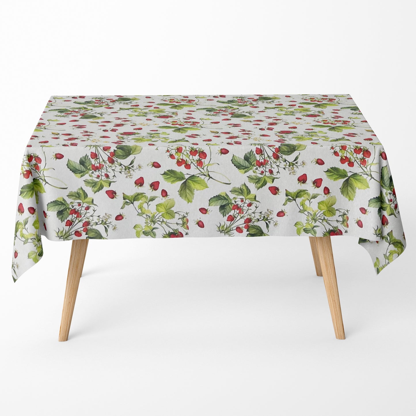 textile Tischdecke Erdbeeren