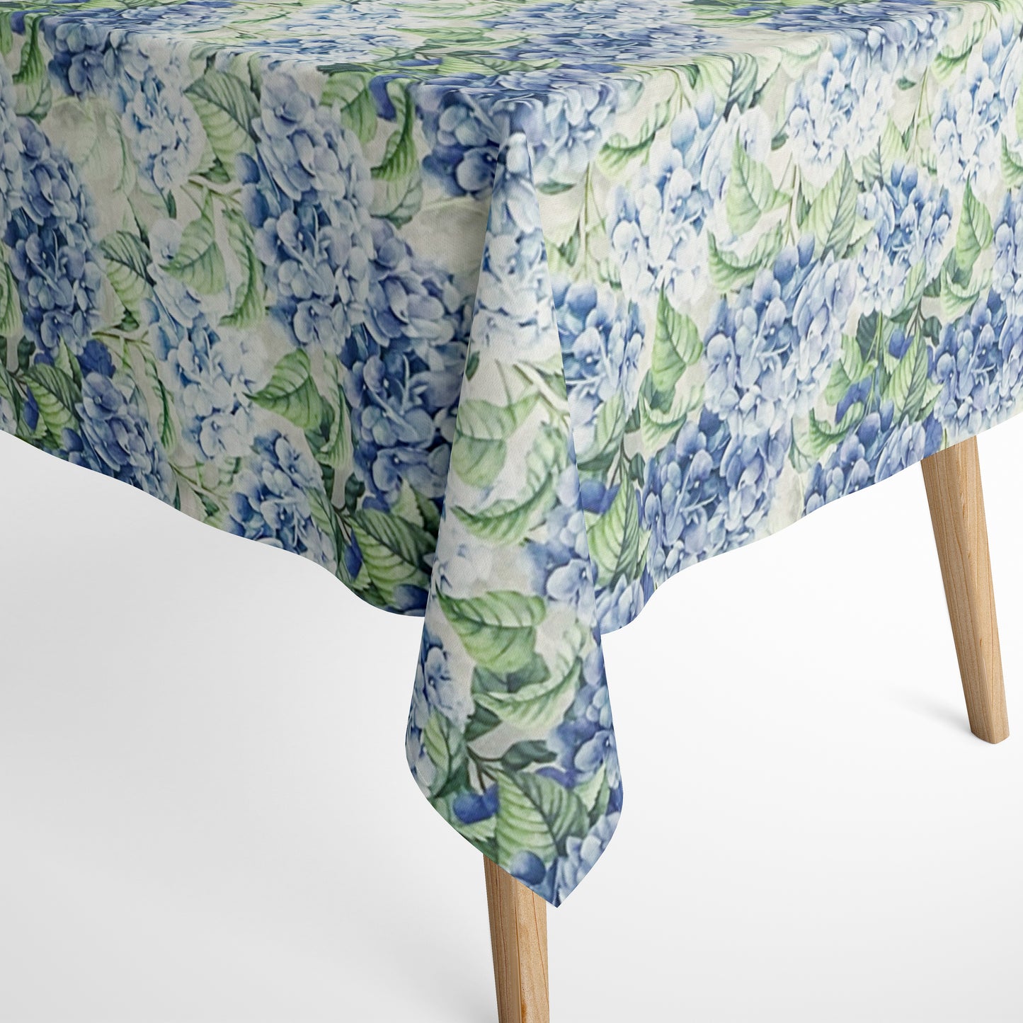 textile Tischdecke Hortensien