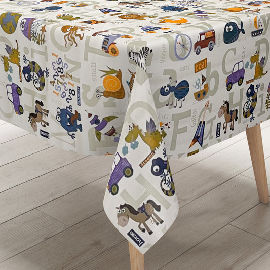 Wachstuch Tischdecke Zahlen