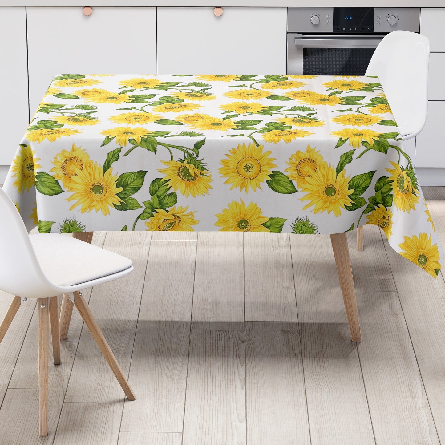 Wachstuch Tischdecke K150014 Sonnenblumen Blüten Garten Sommer eckig rund oval nach Maß