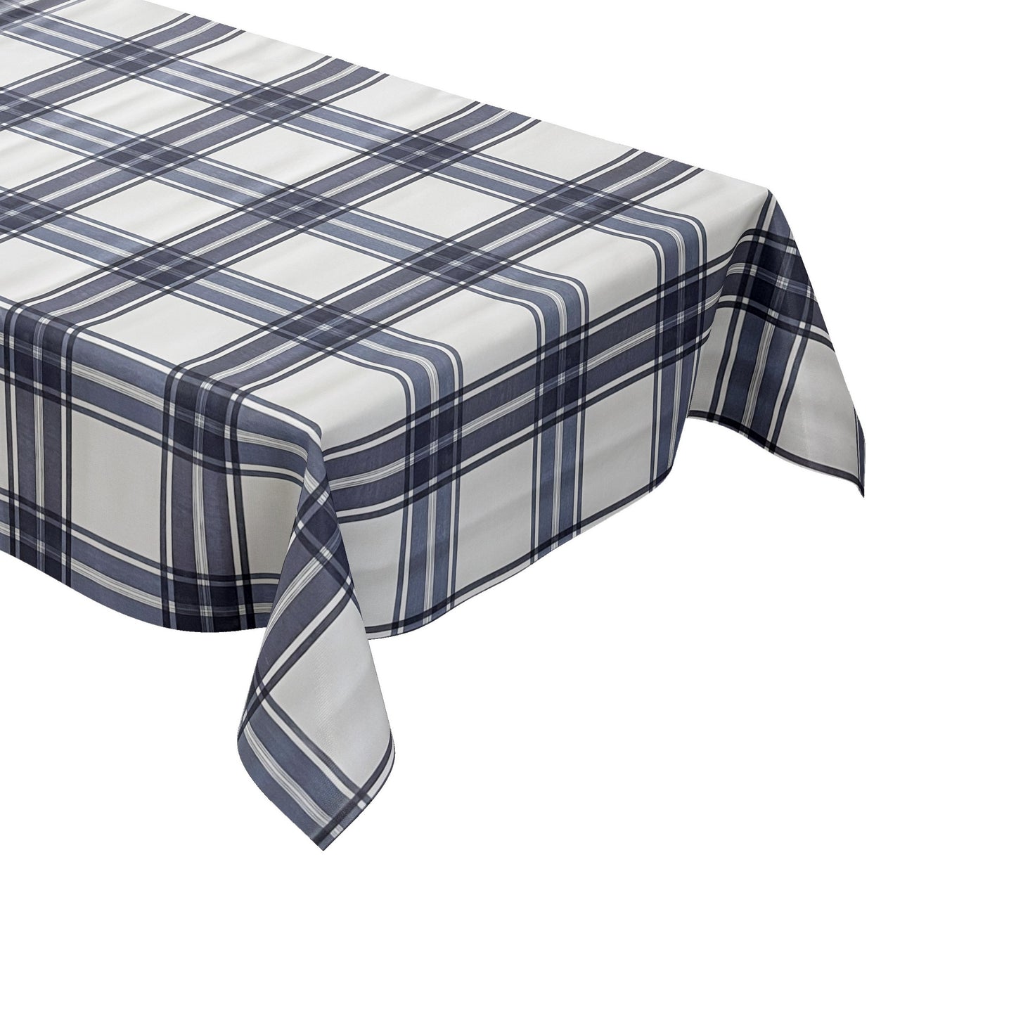 Wachstuch Tischdecke kariert blau