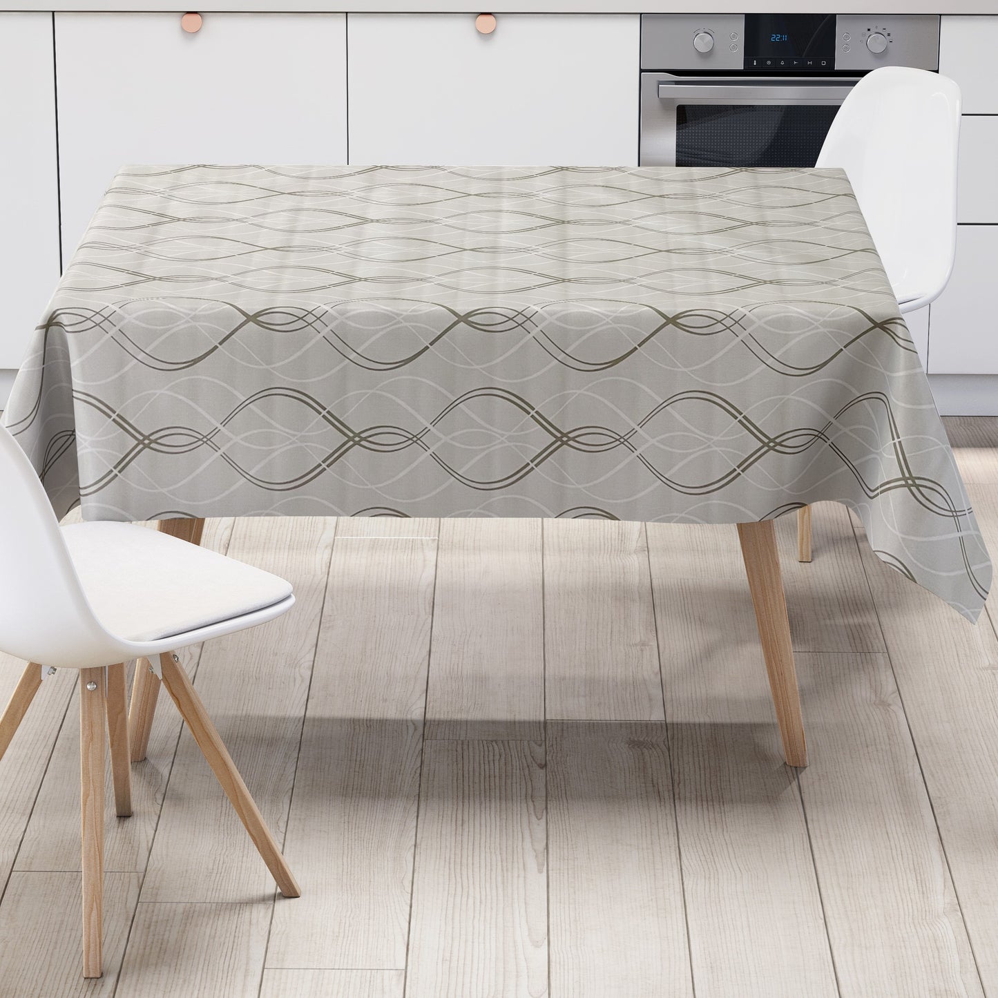 Wachstuch Tischdecke Linien