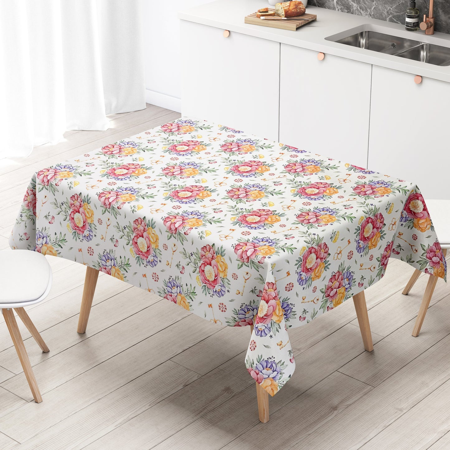 Wachstuch Tischdecke Rosen Blüten