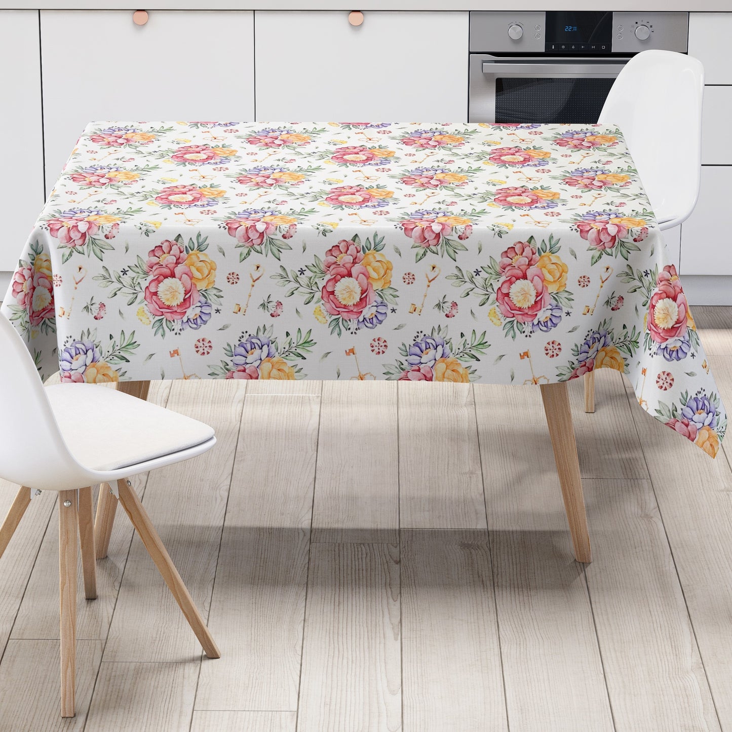 Wachstuch Tischdecke Rosen Blüten