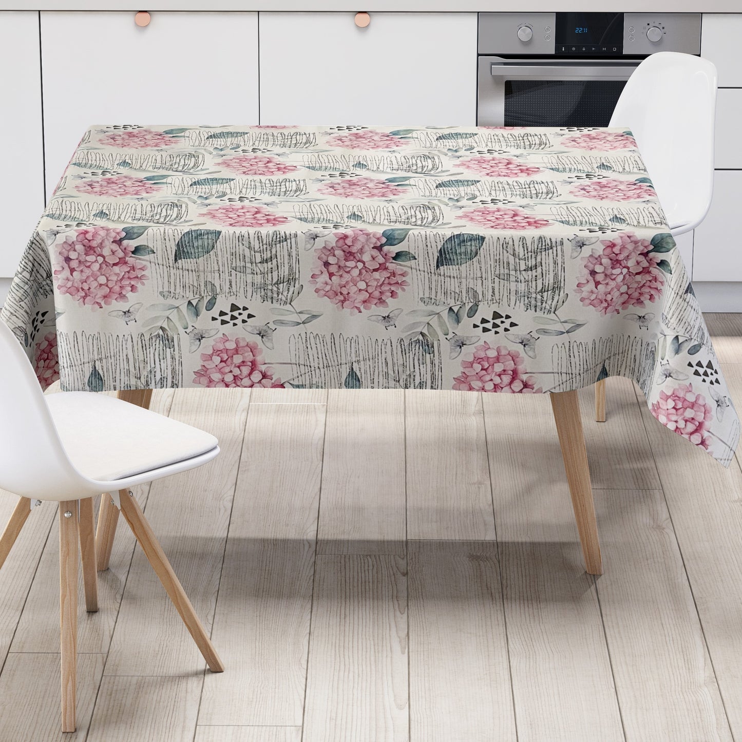 Wachstuch Tischdecke Hortensie
