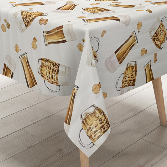 Wachstuchtischdecke Bier Bierkrug