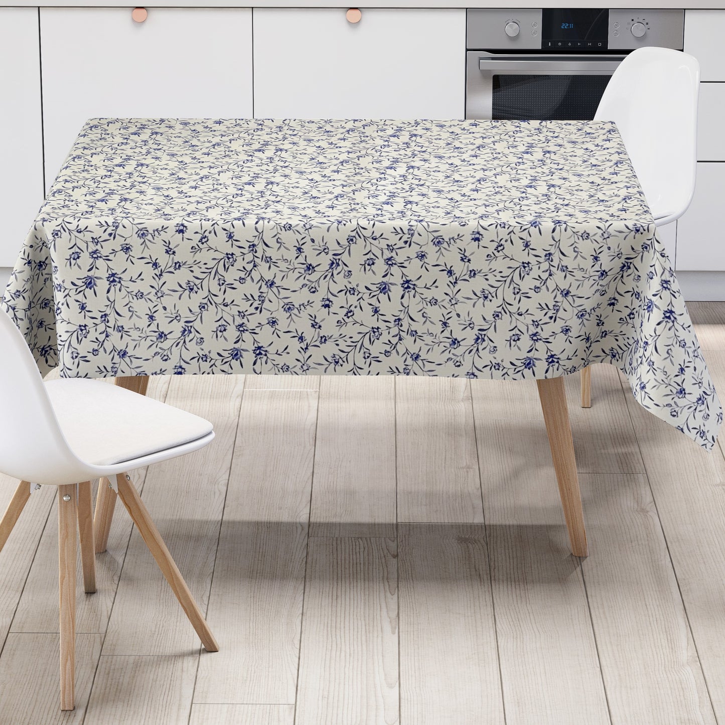 Wachstuch Tischdecke Blumen Blüten geprägt