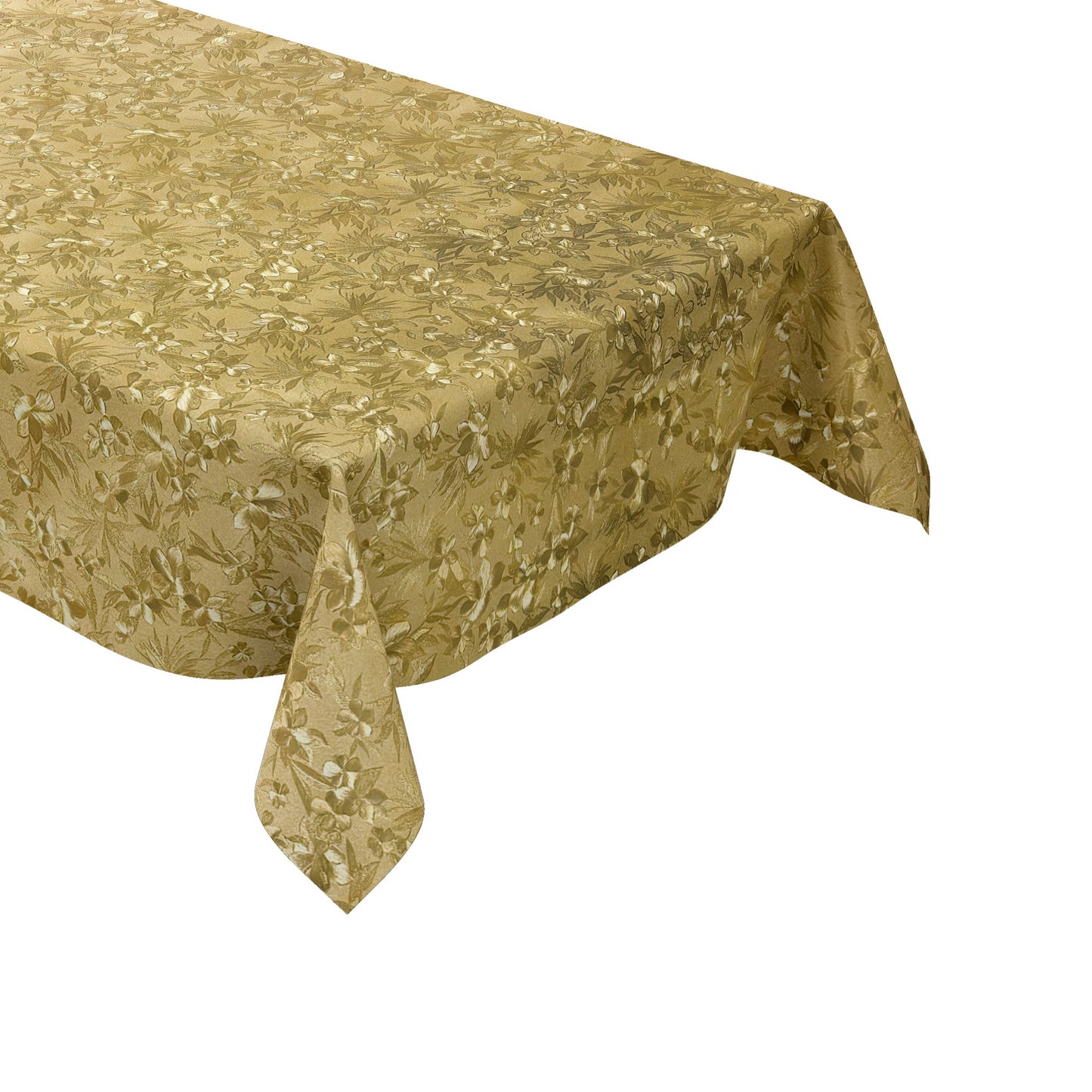 Wachstuch Tischdecke Damast geprägt gold