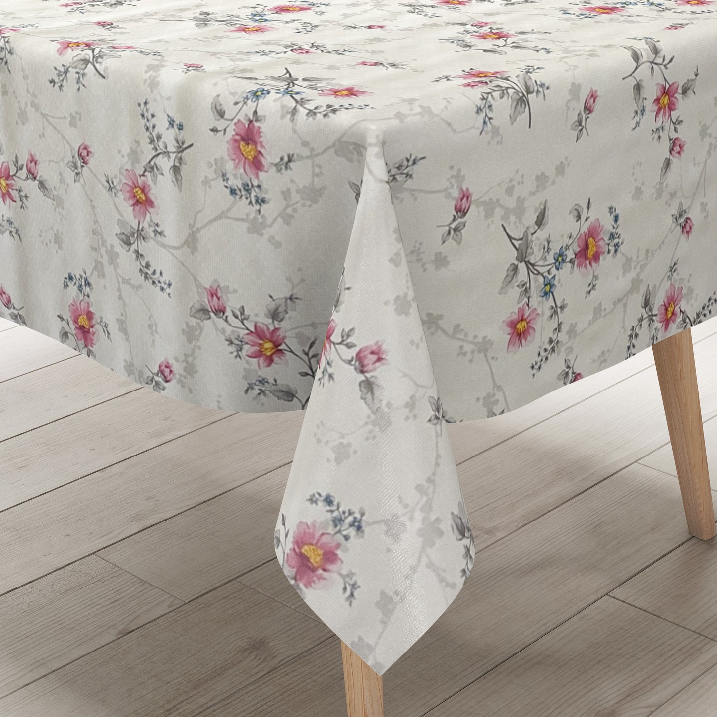 Wachstuch Tischdecke Rosenblüten geprägt