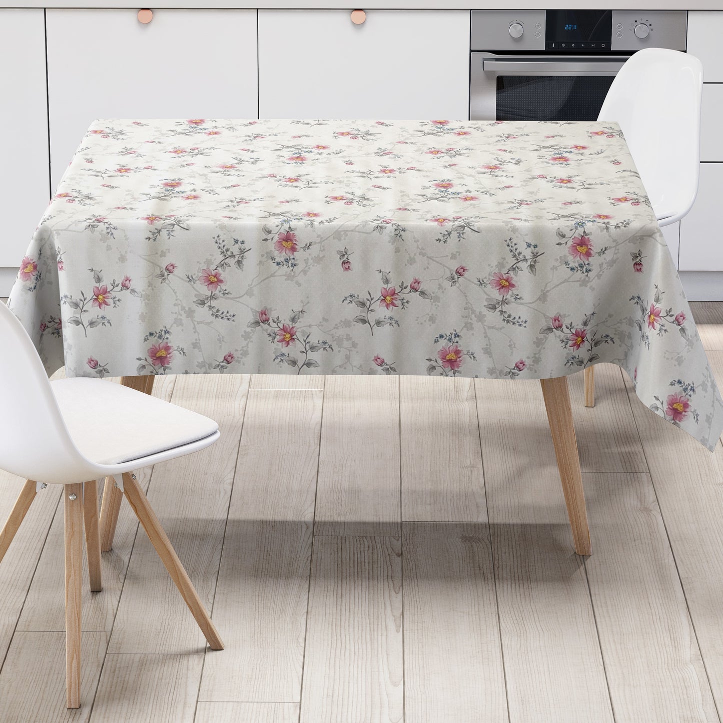 Wachstuch Tischdecke Rosenblüten geprägt