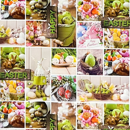 Wachstuch Rolle Meterware Rollenware P1091-1 Ostern Ostereier Happy Easter