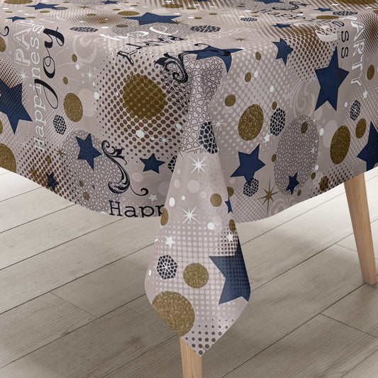 Wachstuch Tischdecke Silvester
