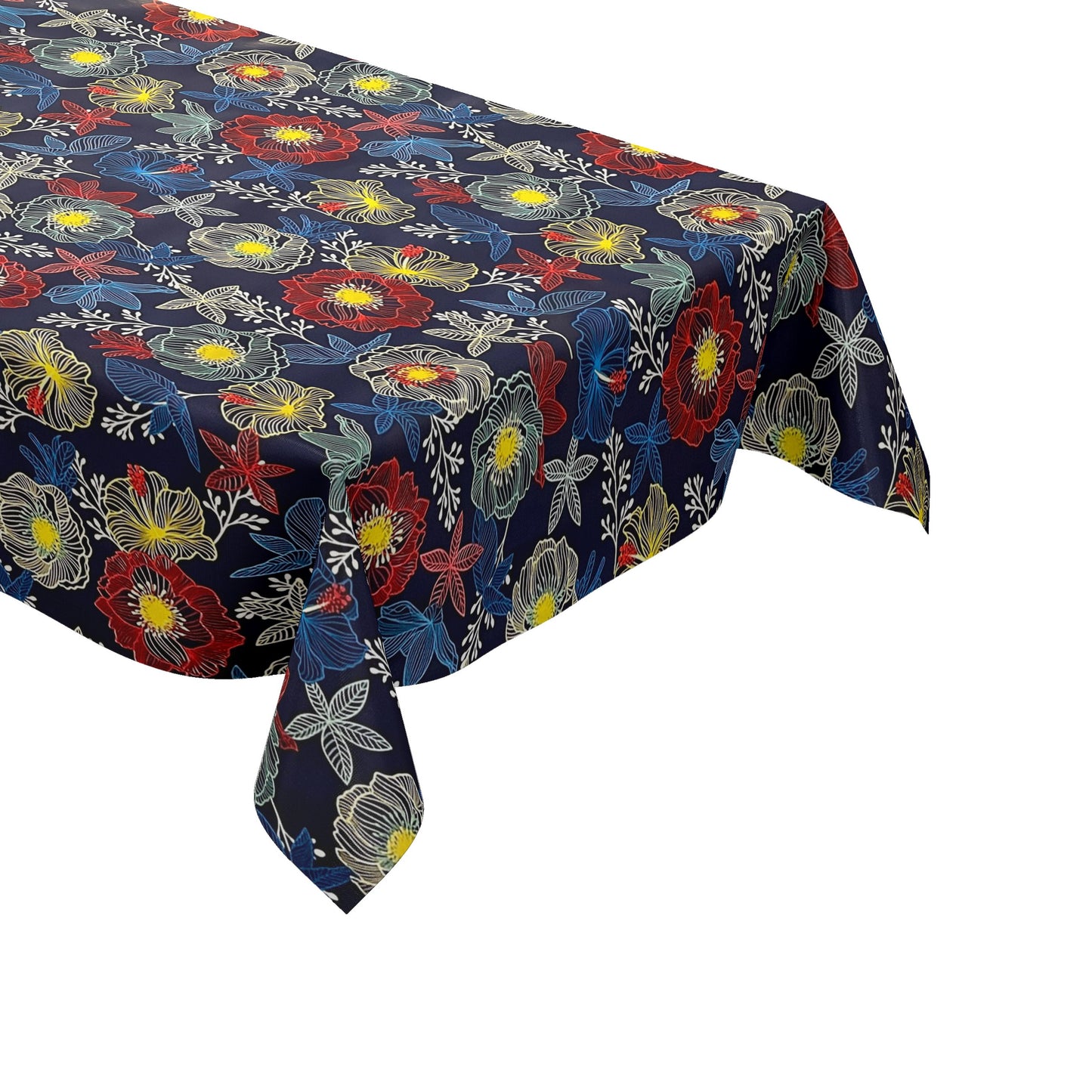 Wachstuch Tischdecke retro marine