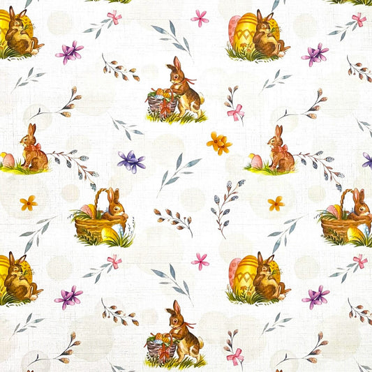 Wachstuch Rolle Meterware Rollenware P1150-1 geprägt Ostern Ostereier Osterhase