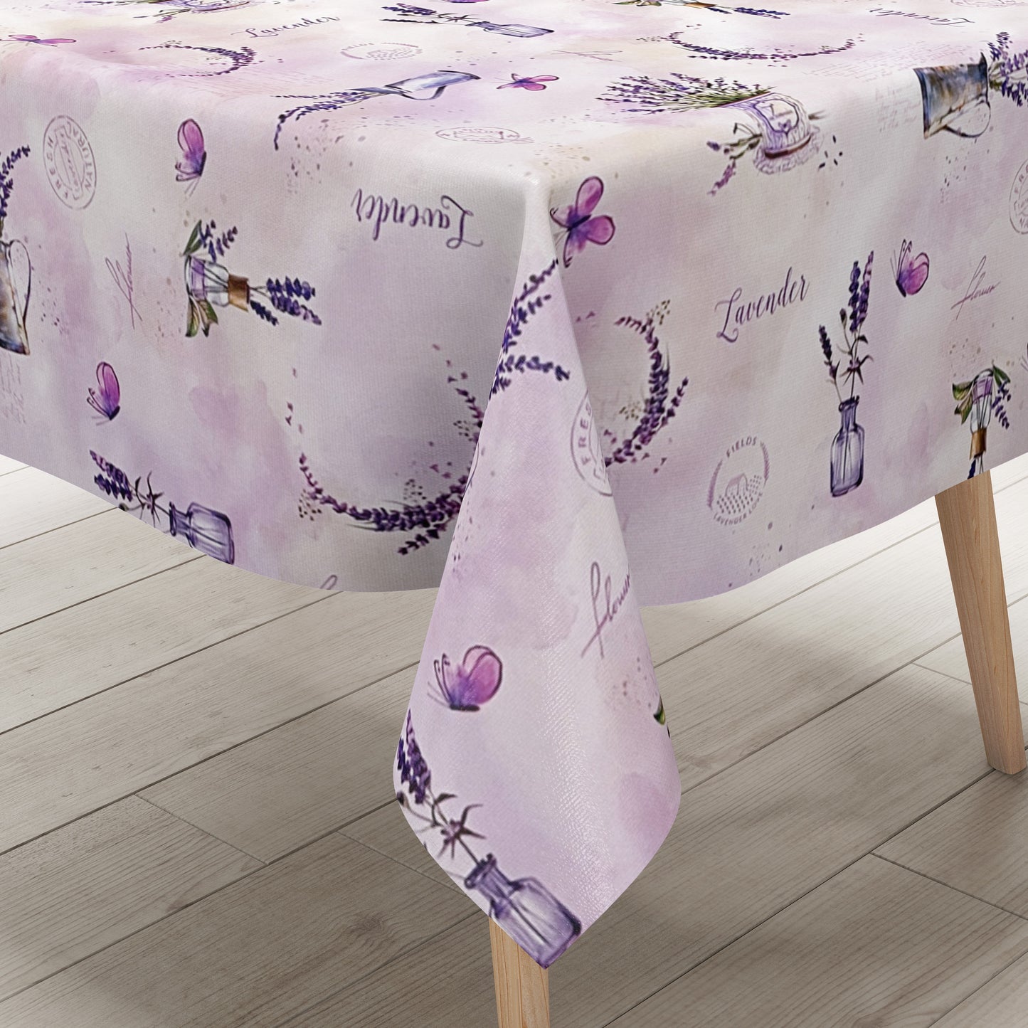 Wachstuch Tischdecke Lavendel lila