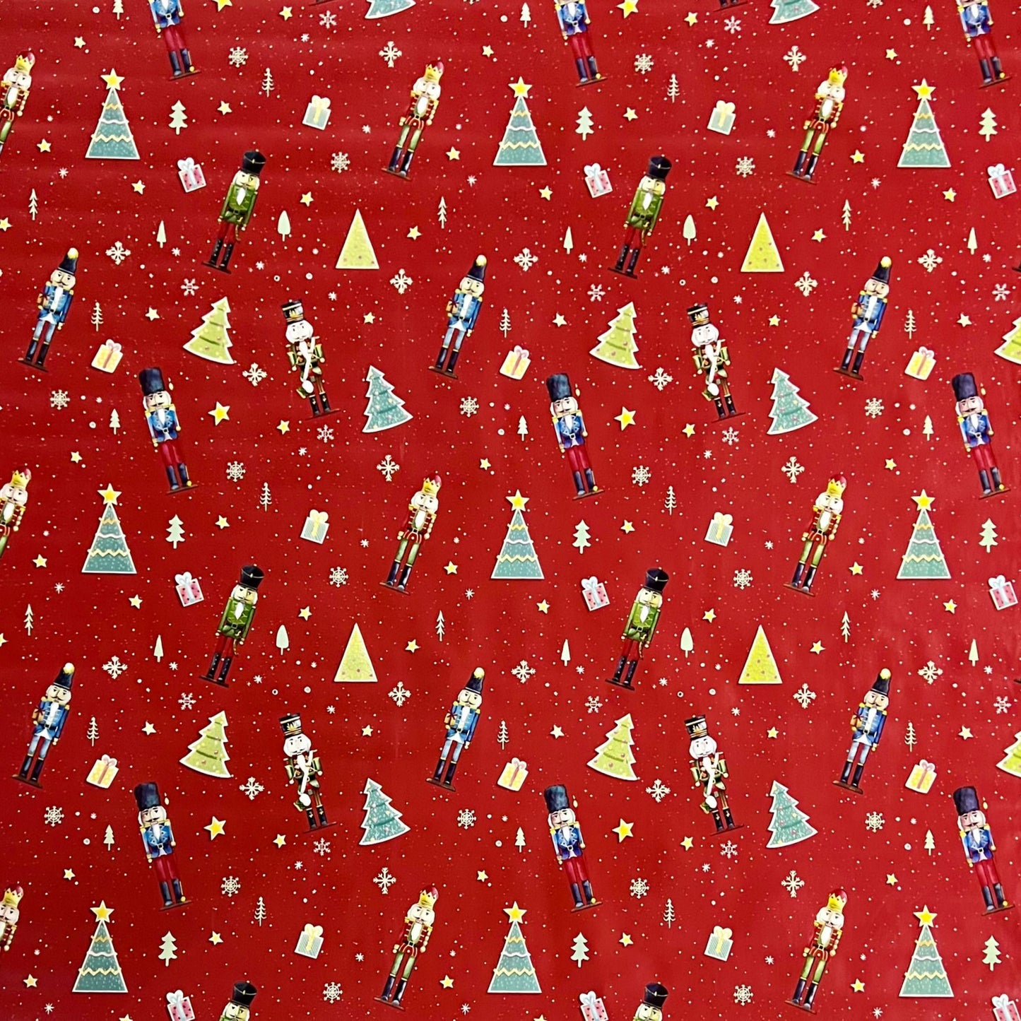 Wachstuch Tischdecke Nussknacker rot
