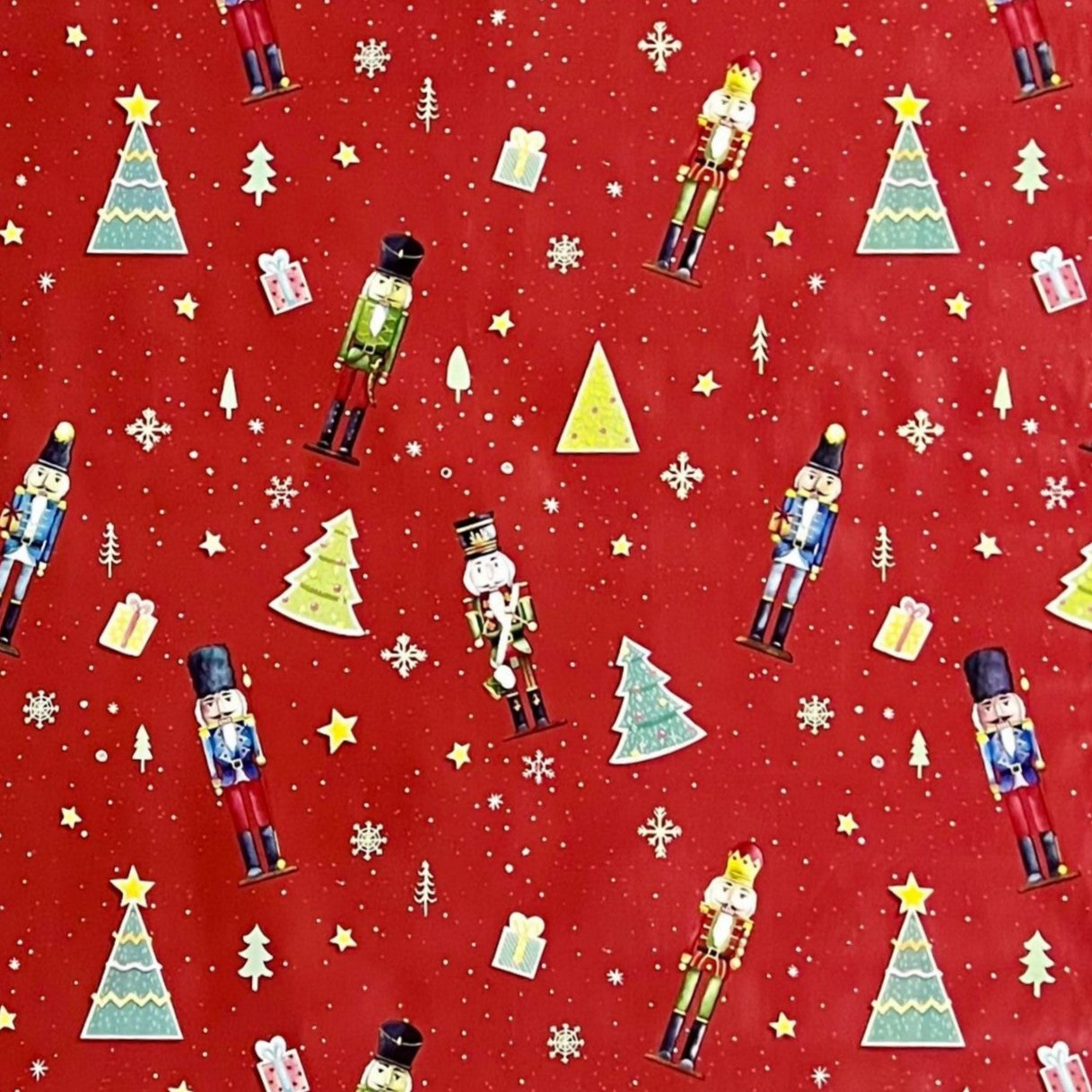 Wachstuch Rolle Weihnachten P1201-1 Nussknacker rot Rollenware –