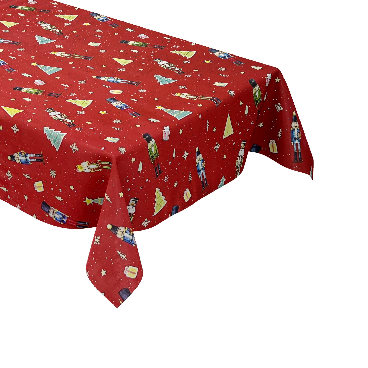 Wachstuch Tischdecke Nussknacker rot
