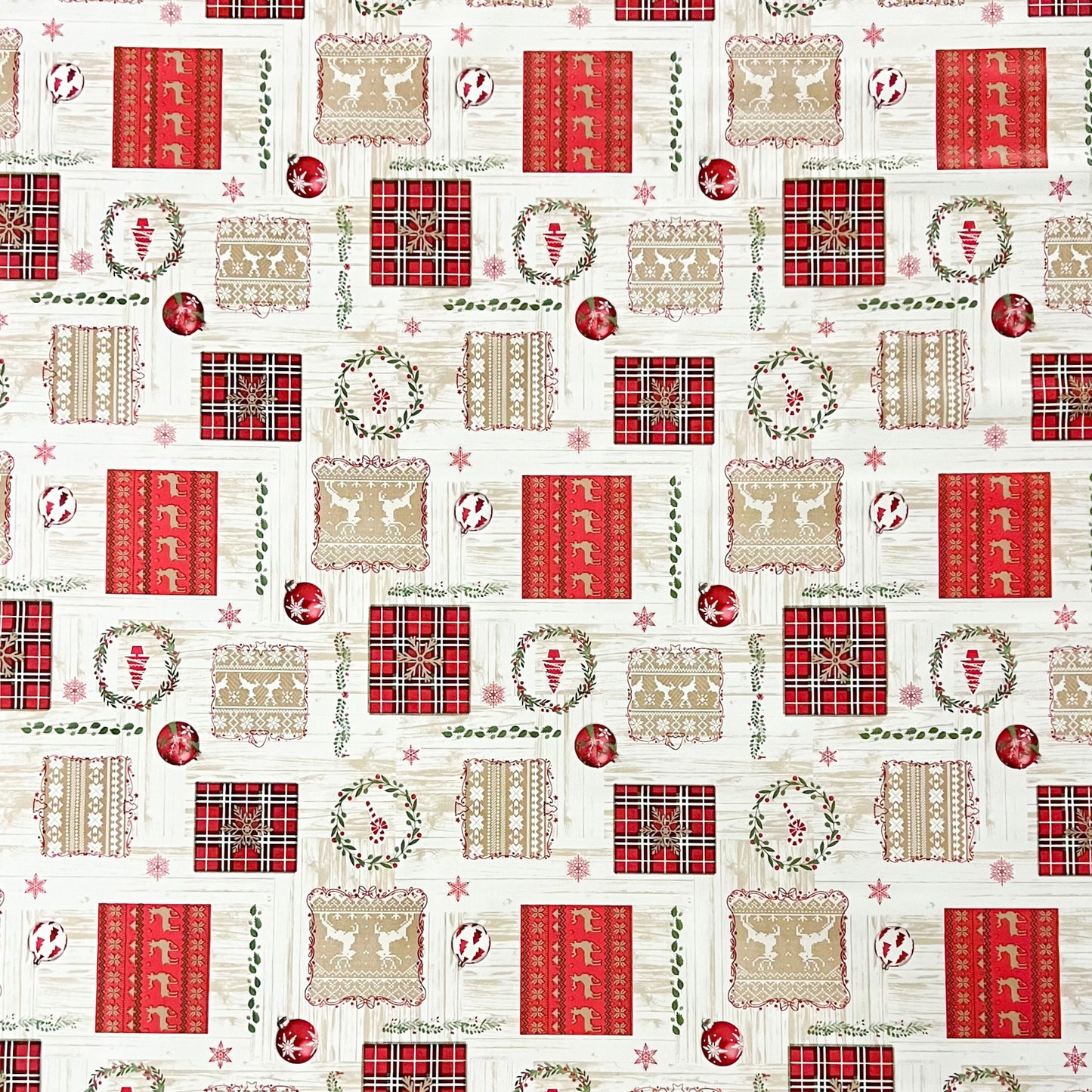 Wachstuch Tischdecke Weihnachten Rentier Advent