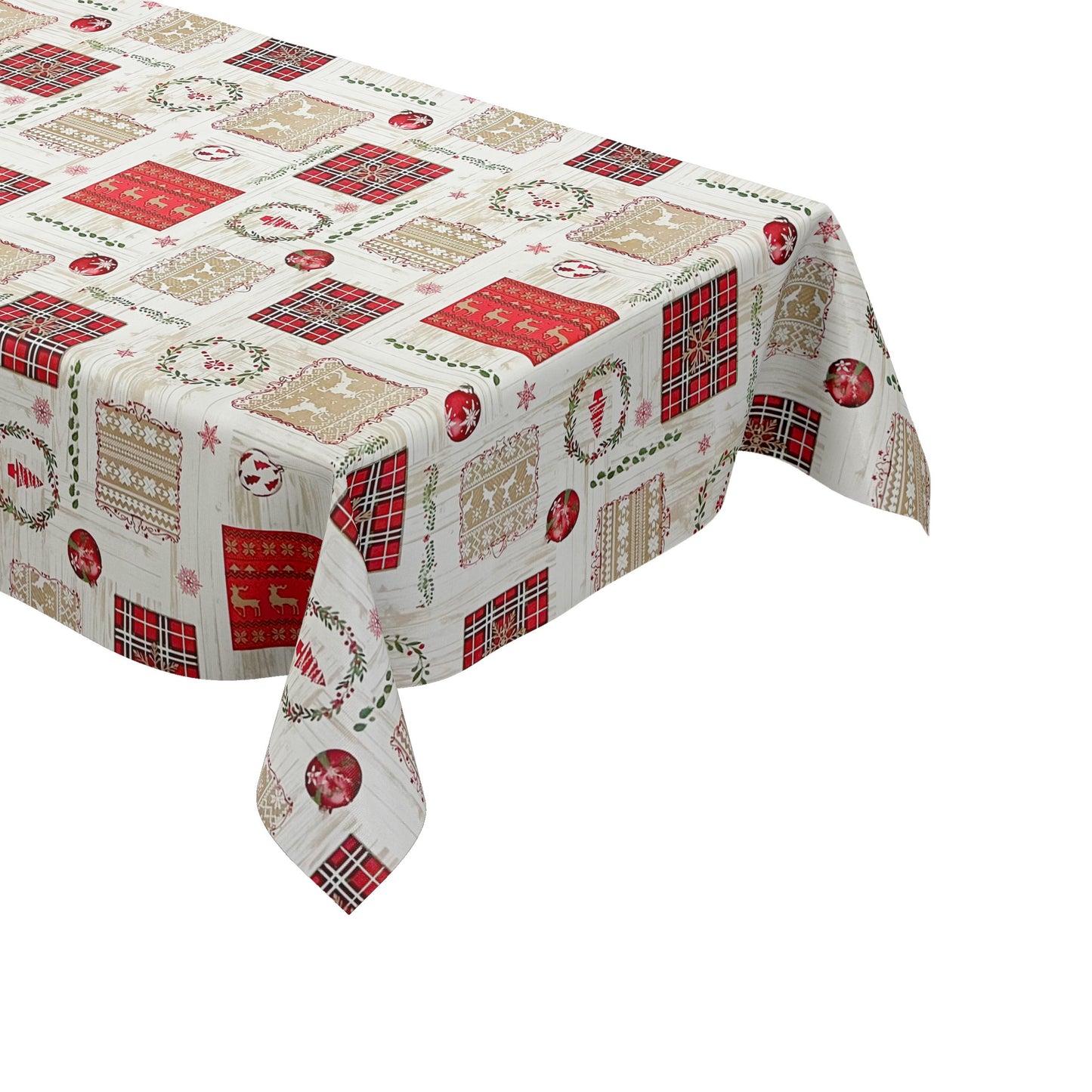 Wachstuch Tischdecke Weihnachten Rentier Advent