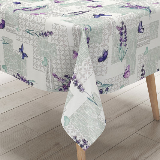 Wachstuch Tischdecke Lavendel