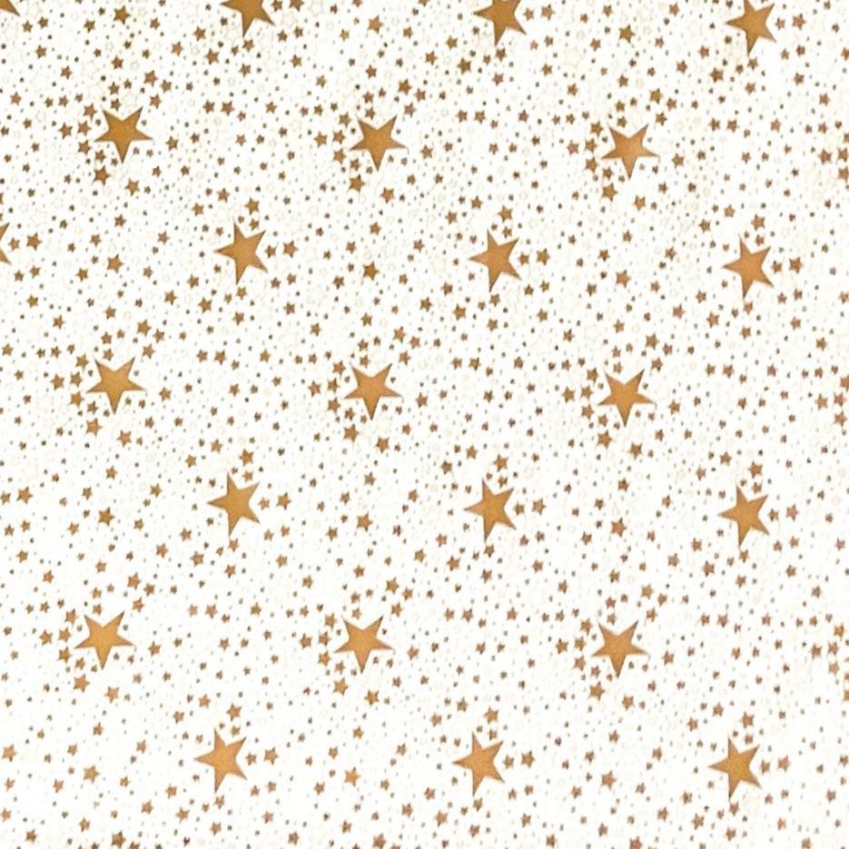 Wachstuch Tischdecke Sterne bronze