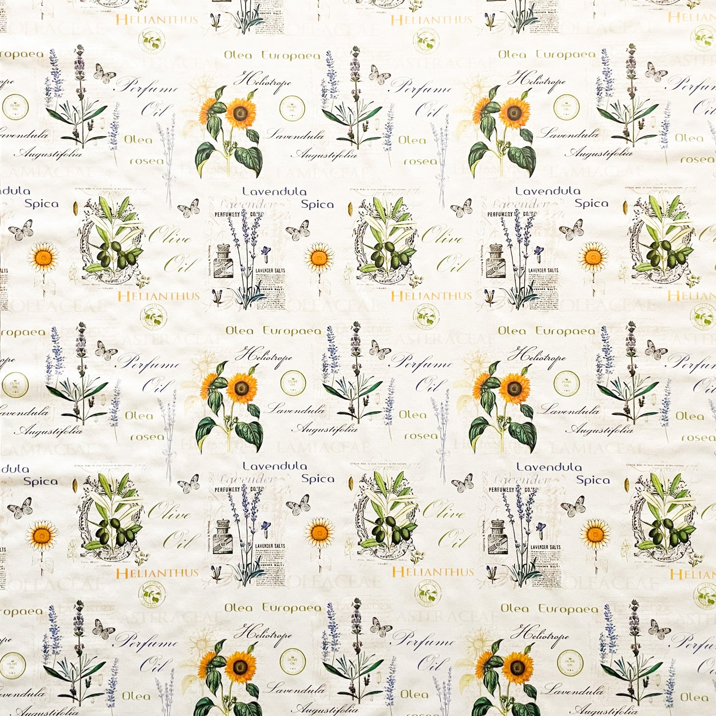 Wachstuch Tischdecke geprägt P732-1 Lavendel Sonnenblumen Meterware eckig rund oval