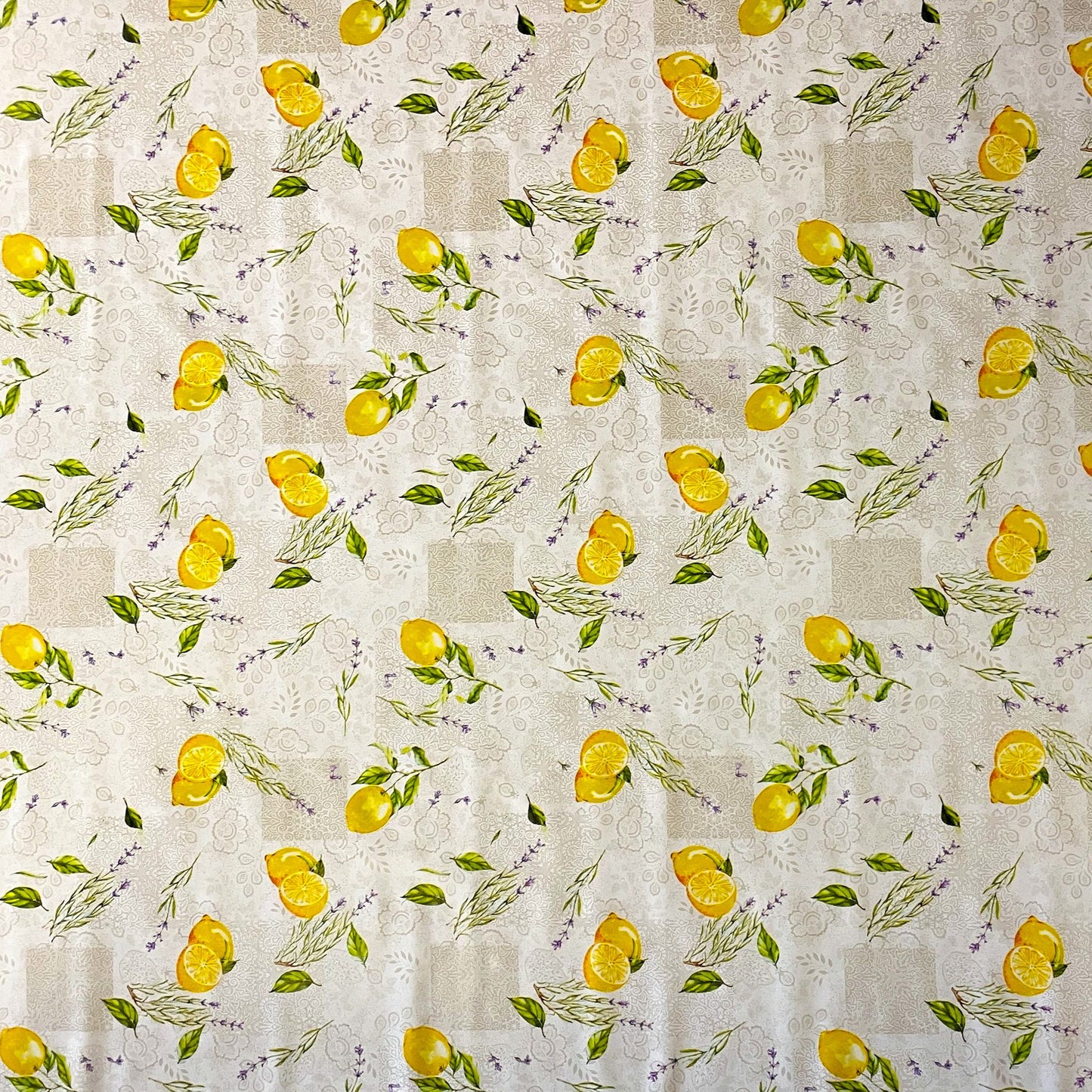 Wachstuch Tischdecke Zitronen