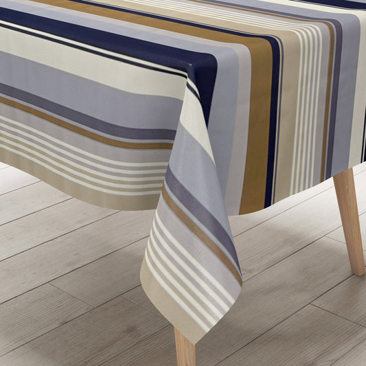 Wachstuch Tischdecke gestreift maritim