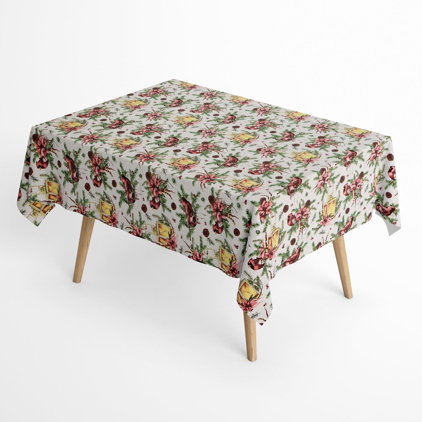 Baumwoll Tischdecke Weihnachten eckig rund oval