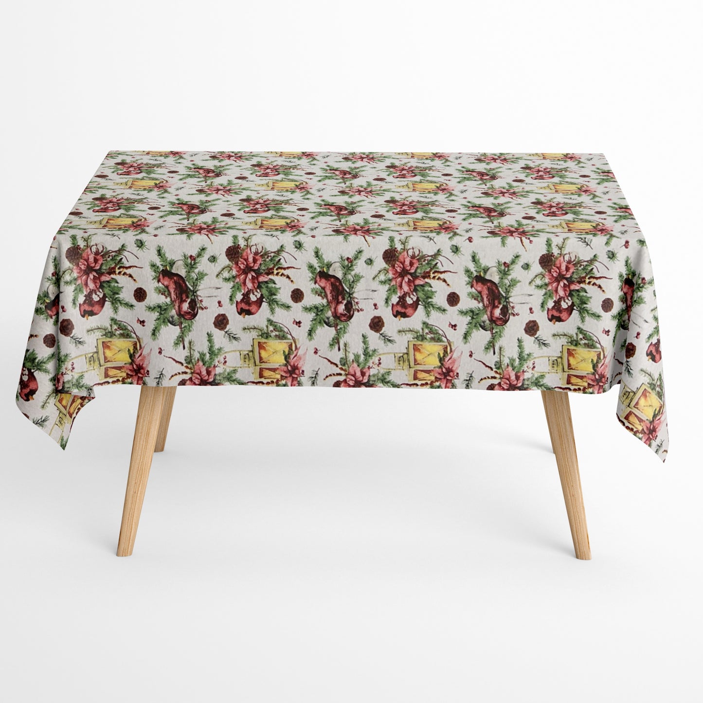 Baumwoll Tischdecke Weihnachten eckig rund oval