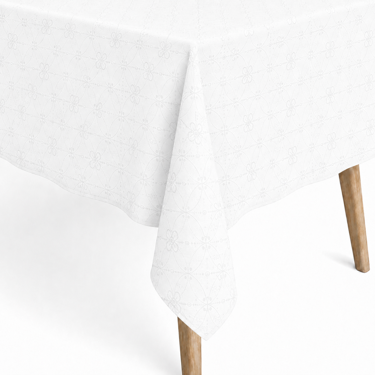 Jacquard Tischdecke aus beschichteter Baumwolle mit Fleckenschutz RIVE –