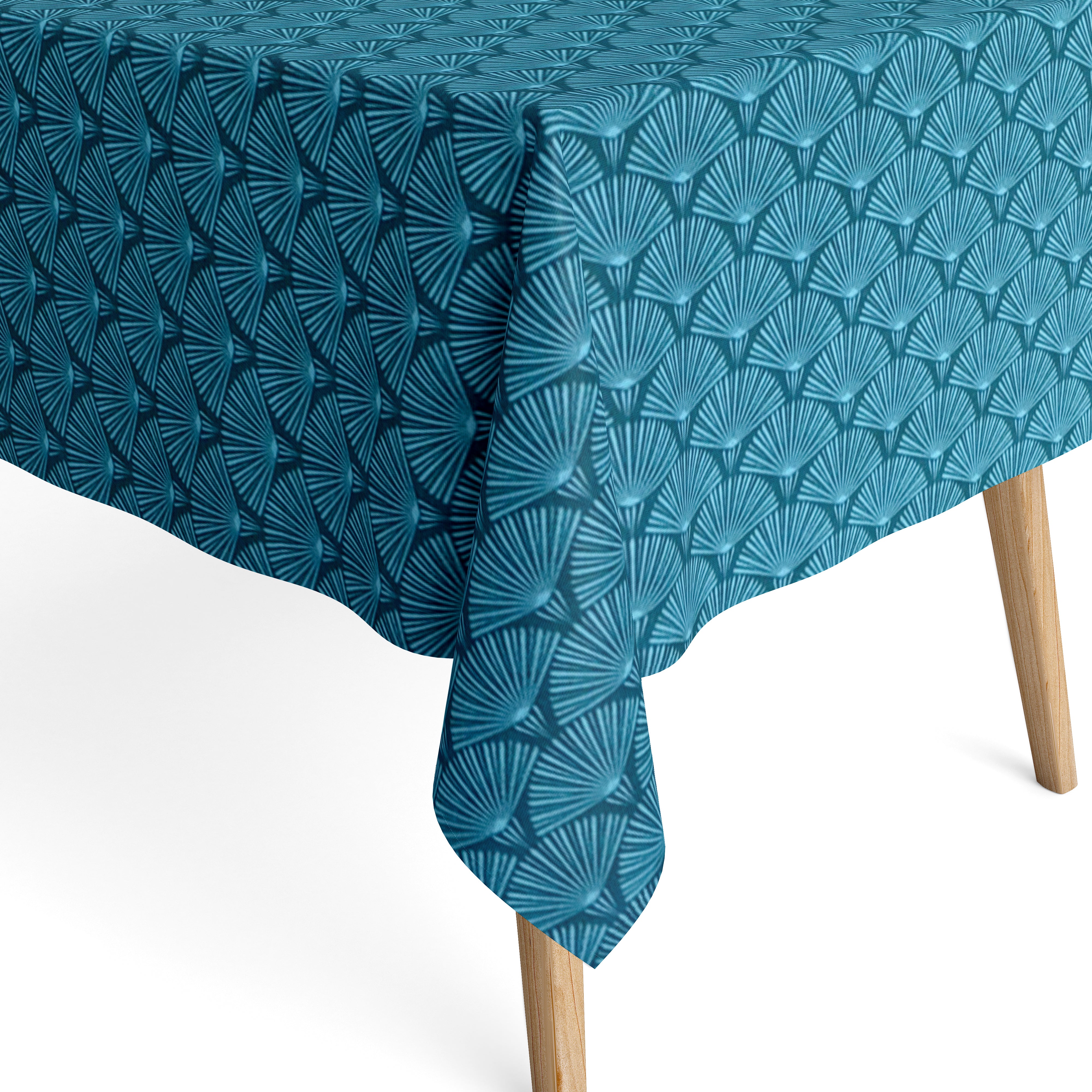 Jacquard Tischdecke aus beschichteter Baumwolle mit Fleckenschutz THEO –